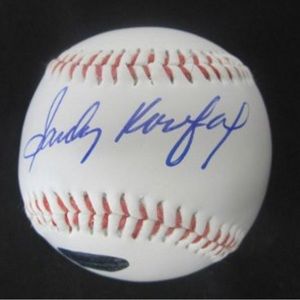 SANDY KOUFAX AUTOGRAPHED BASEBALL
W/COA (SALE FOR COLLEGE FUND)